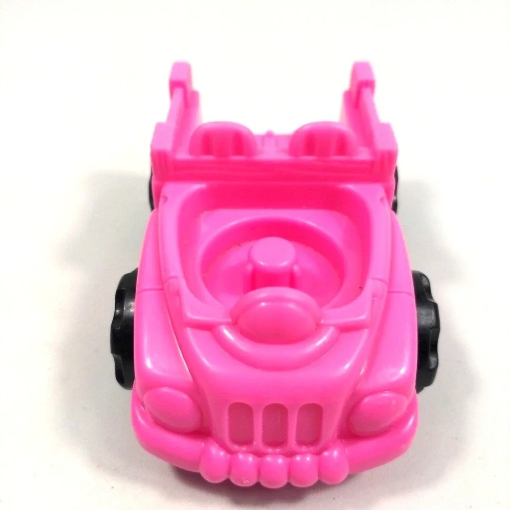 VTG 2001 Mattel Fisher Price Little People Pink Jeep Truck Off-Road Car Toy